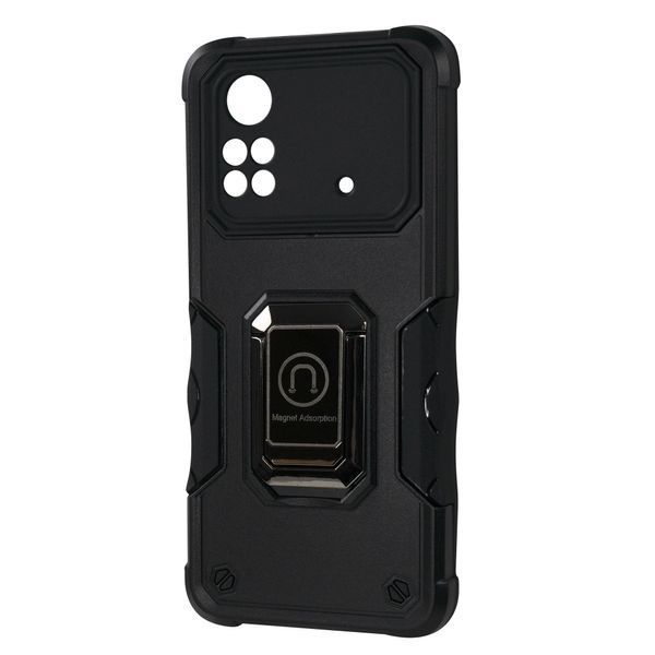 Armor Magnet Ring case Xiaomi Poco M4 Pro Black 109579-1 фото
