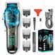 Аккумуляторная машинка для стрижки VGR V-685 Blue Professional Transparent clipper 8 насадок LED display M_V-685Blue фото 5