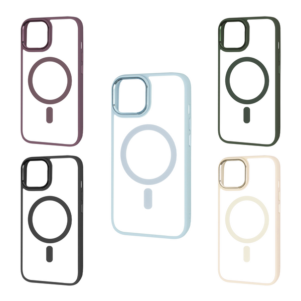 FIBRA Metallic Matte Case with MagSafe iPhone 14 Plus Marsala 108917-3 фото