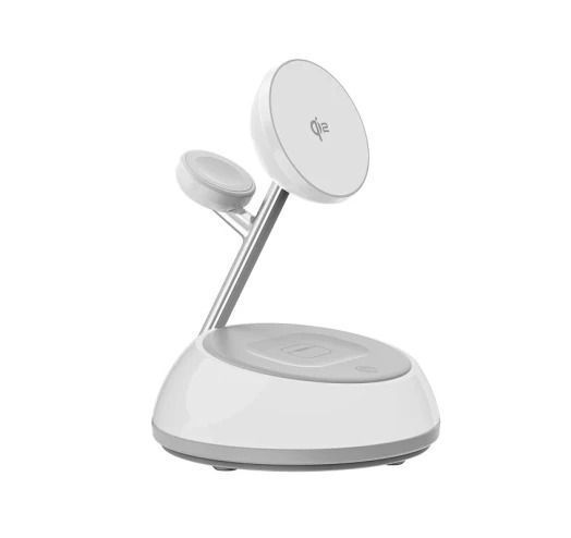 WiWU БЗУ Wi-W036 Aurora Qi2.0 3 in 1 Wireless Charger White 010139-01 фото