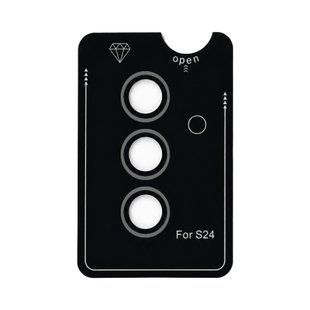 3D Camera Lens glass Samsung S24 Black 108827-6 фото