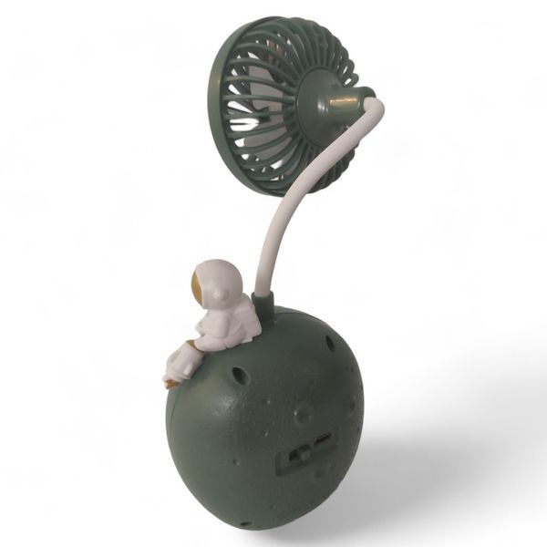 Портативный вентилятор-ночник Mini Fan HD-6604 Green USB 1000 mAh 09036Green фото
