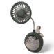 Портативный вентилятор-ночник Mini Fan HD-6604 Green USB 1000 mAh 09036Green фото 2