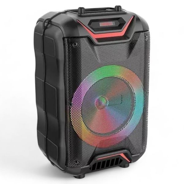 Портативна колонка ZQS-8128 Black TF USB TF USB Bluetooth з мікрофоном, пультом ДУ 9938 фото
