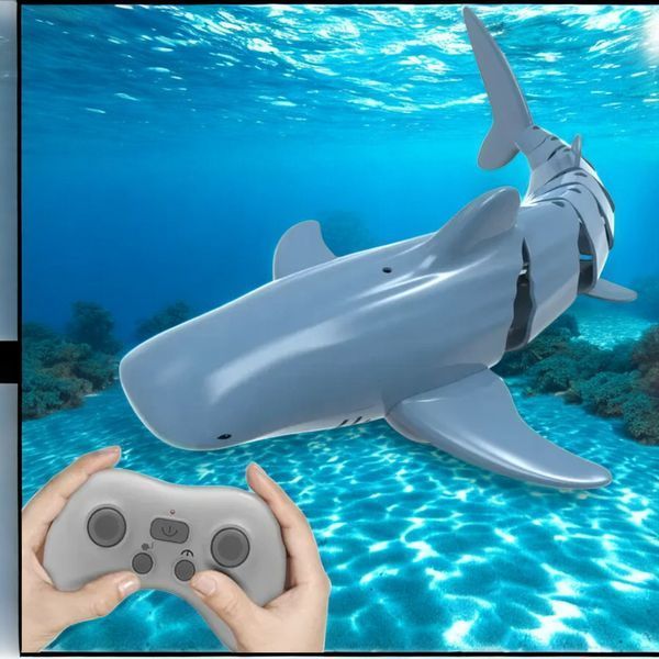 Робот Белая Акула 0457 Toys Swim Whale Shark аккумулятор 3,7 V звуковые и световые эффекты на Р/У T_18004-31 фото