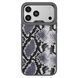 Kajsa Glamorous Collection Genuine Leather Snake Pattern Case iPhone 17 Pro Max Desert Gold 1104560-15 фото 6