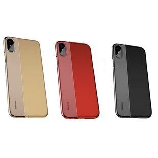 Baseus Half to Half Case For Iphone X/XS Transparent Red 2103161-12 фото