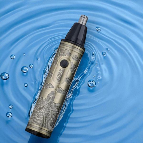Аккумуляторный триммер 2в1 VGR V-618 Gold для стрижки волос в носу и ушах с насадками M_V-618Gold фото