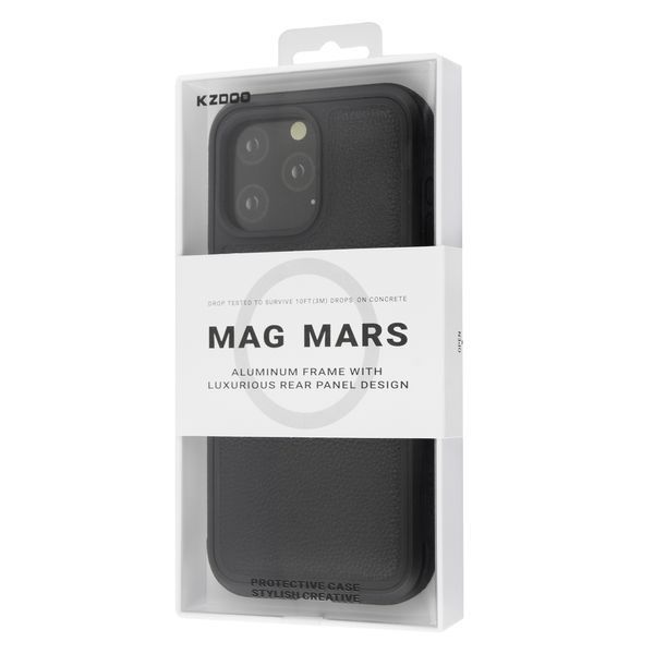 KzDoo Mag Mars Case iPhone 15 Pro Max Leather Black 111616-6 фото