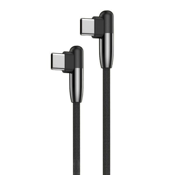 DC199TT Budi Charge/Sync cable 65W Type-C to Type-C 1.5m Black 109987-6 фото