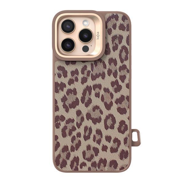 Kajsa Glamorous Collection Leopard Pattern 2 back case for iPhone 16 Pro Max Desert 009494-03 фото