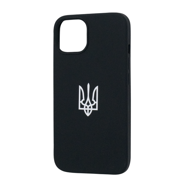 FIBRA Full Silicone case Patriot iPhone 13 Black 108797-3 фото