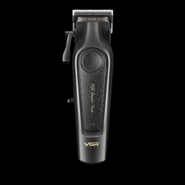 Аккумуляторная машинка для стрижки clipper VGR V-197 Black 6 насадок LED display 12007 фото