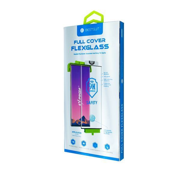 Защитная пленка BESTSUIT Full Cover Flexglass for Samsung Note 10 Black 15104400-6 фото