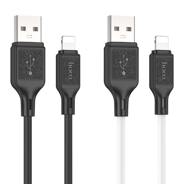 Кабель Hoco X90 Cool silicone charging data cable for iP White 108513-2 фото