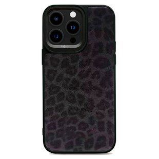 Kajsa Glamorous Collection Leopard Pattern back case for iPhone 15 Pro Black 009499-01 фото