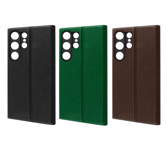 FIBRA Leather Flip case Samsung S23Ultra Dark Green 109835-3 фото