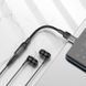 Кабель-переходник Hoco LS37 Spirit transparent digital audio converter Type-C to 3.5mm Gray 111825-02 фото 5