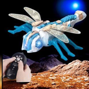Робот Стрекоза Nanhong Dragonfly Blue аккумулятор 3.7 V парогенератор световые и звуковые эффекты на Р/У T_128A-37 фото