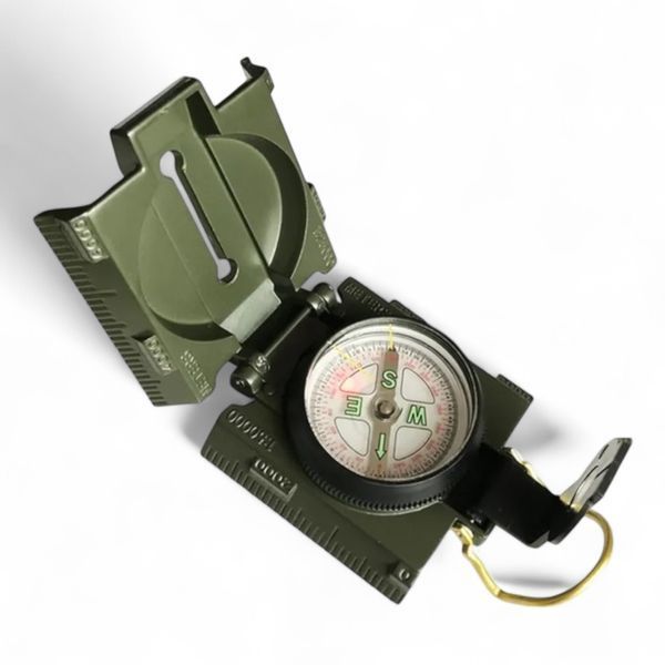 Компас армійський L45-8A із захисною кришкою, ударостійкий, з LED підсвічуванням і подвійними шкалами С_L45-8A фото