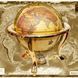 Глобус Мира сувенирный Gold с компасом диаметром 20 см G_025 pz фото 1
