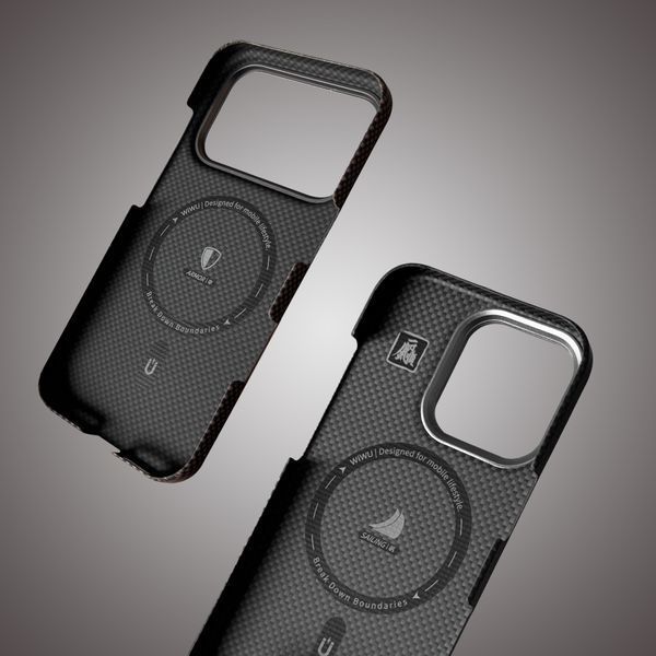 WIWU Чехол DCC-209 Aramid Saling for iPhone 16 Pro Max Blue Grey 112307-1 фото