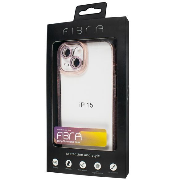 FIBRA Bling Side edge Case iPhone 15 Silver 109984-6 фото
